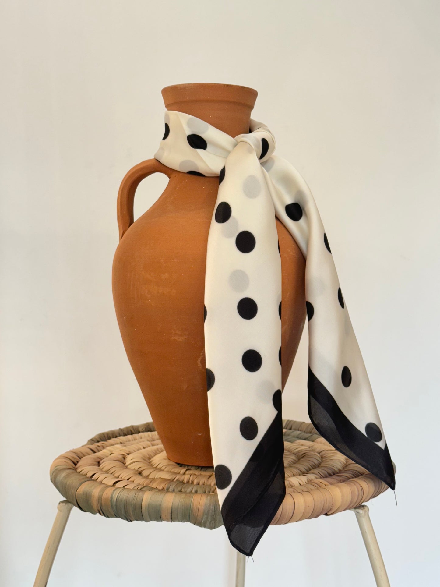 Silk scarf black