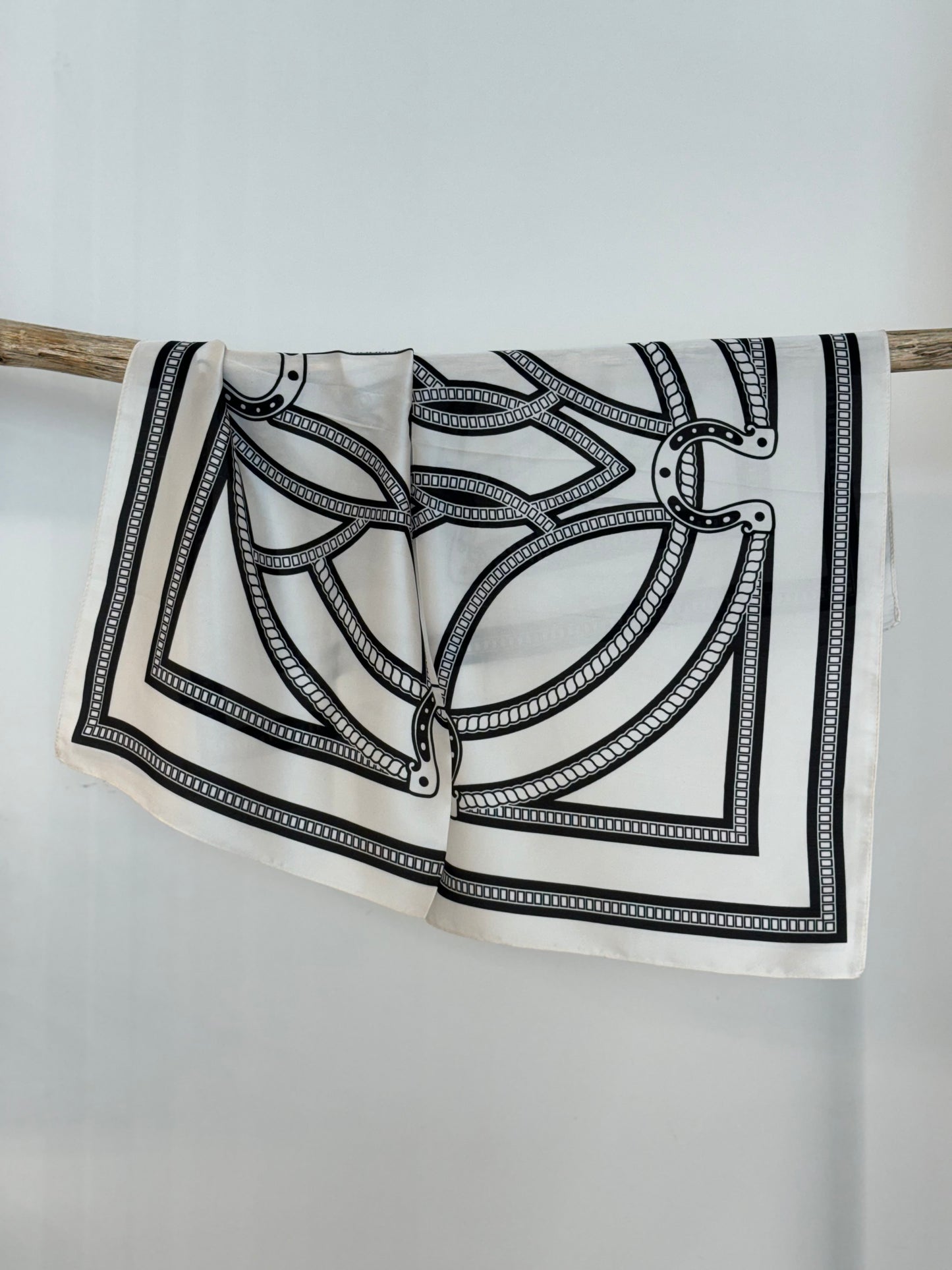 Silk scarf black