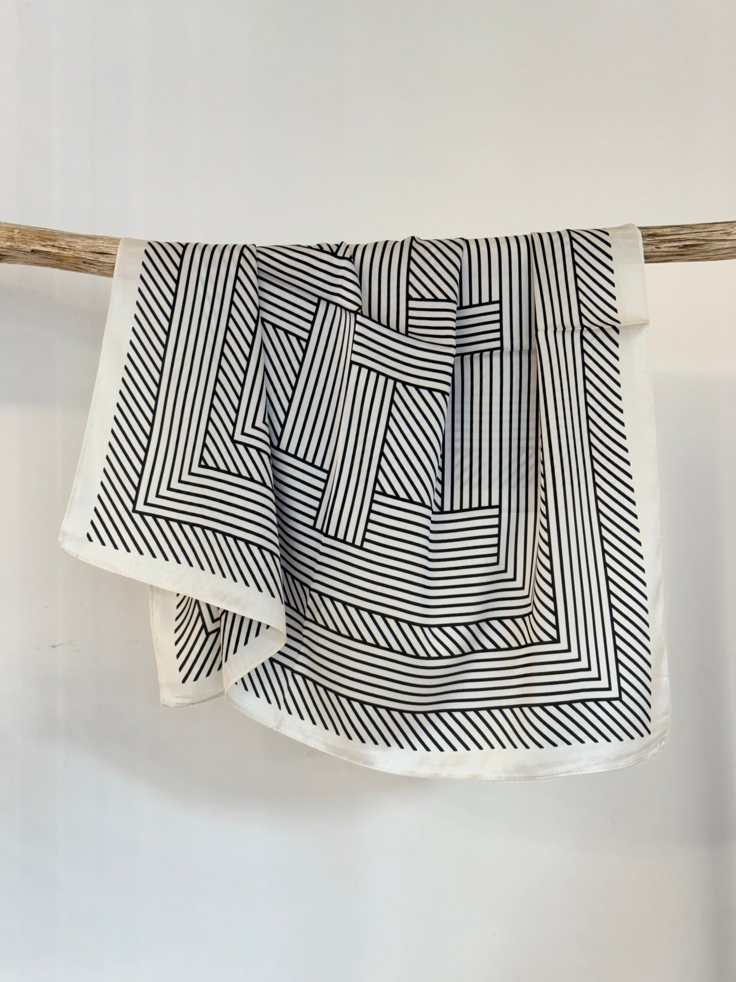 Silk scarf black