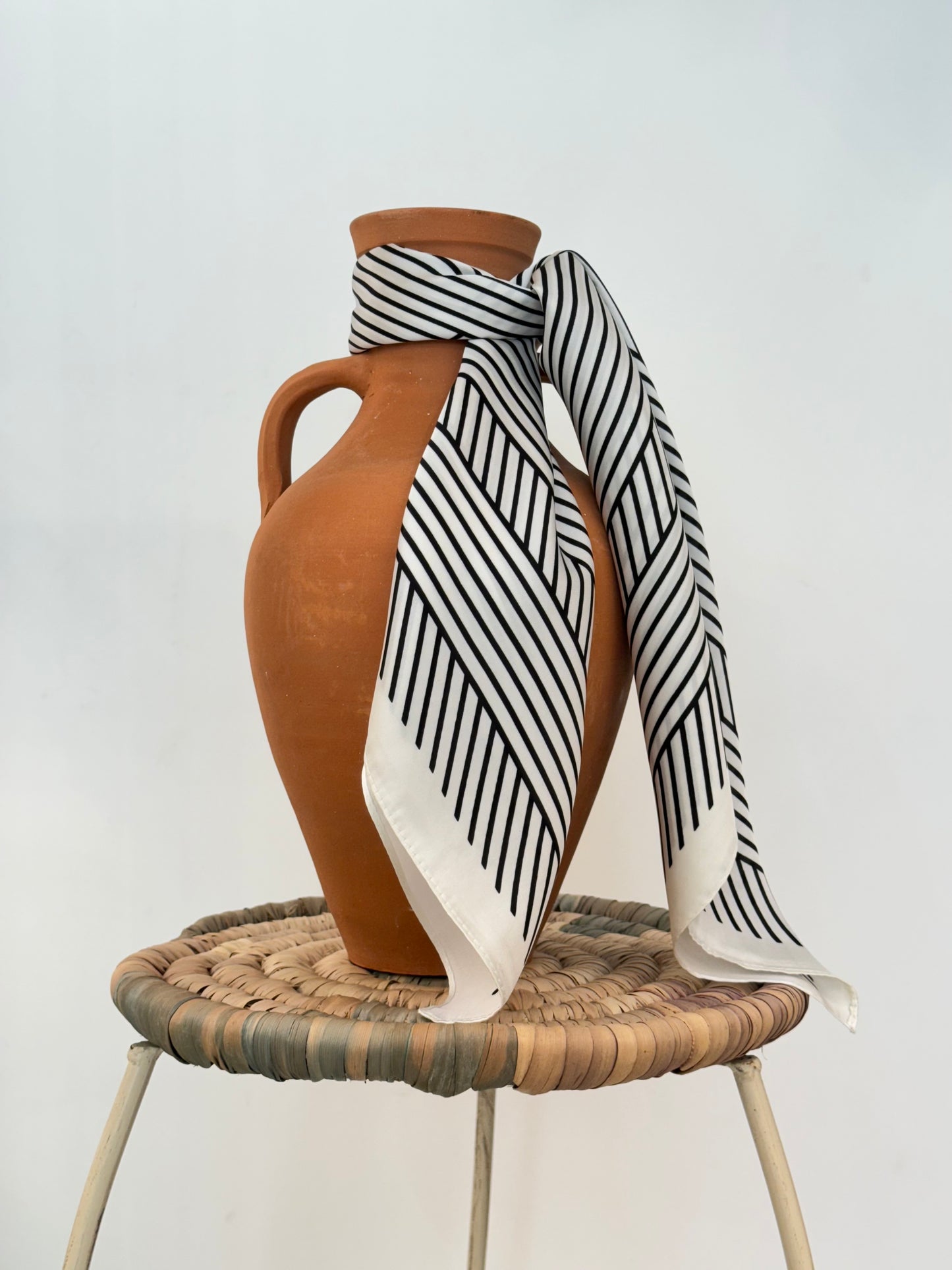 Silk scarf black