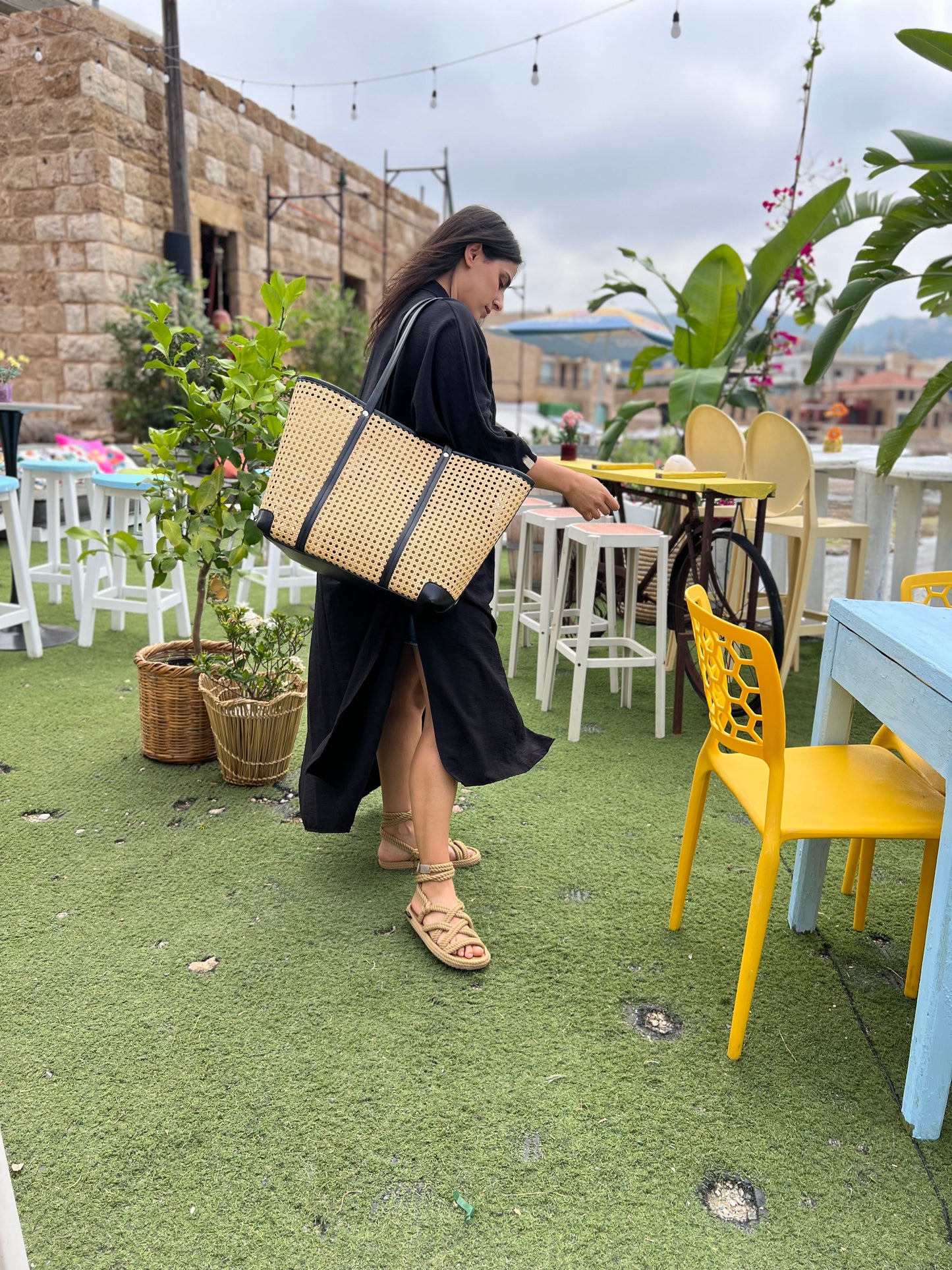 Iris beach bag