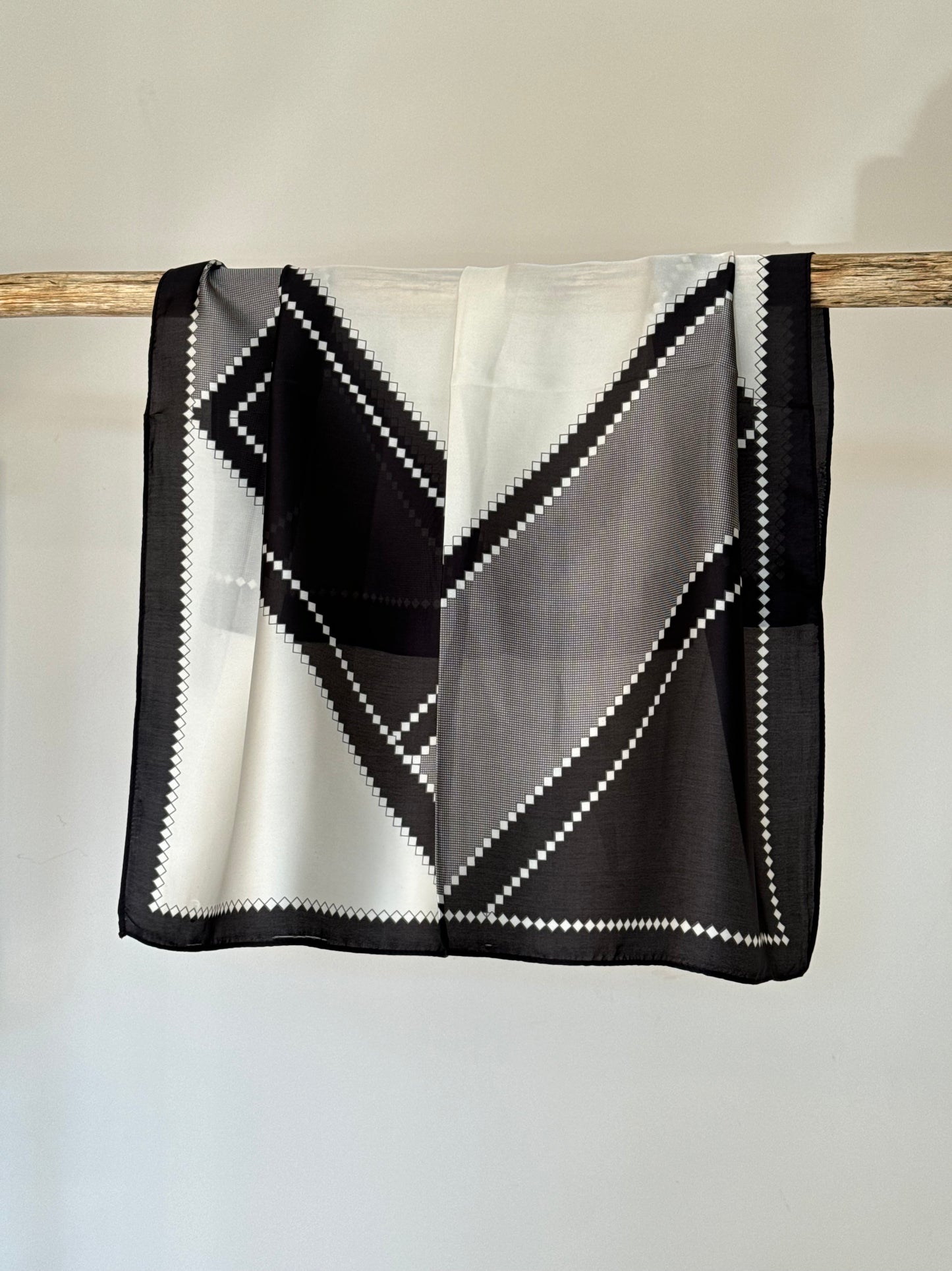 Silk scarf black