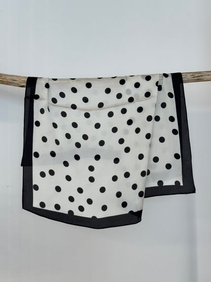 Silk scarf black