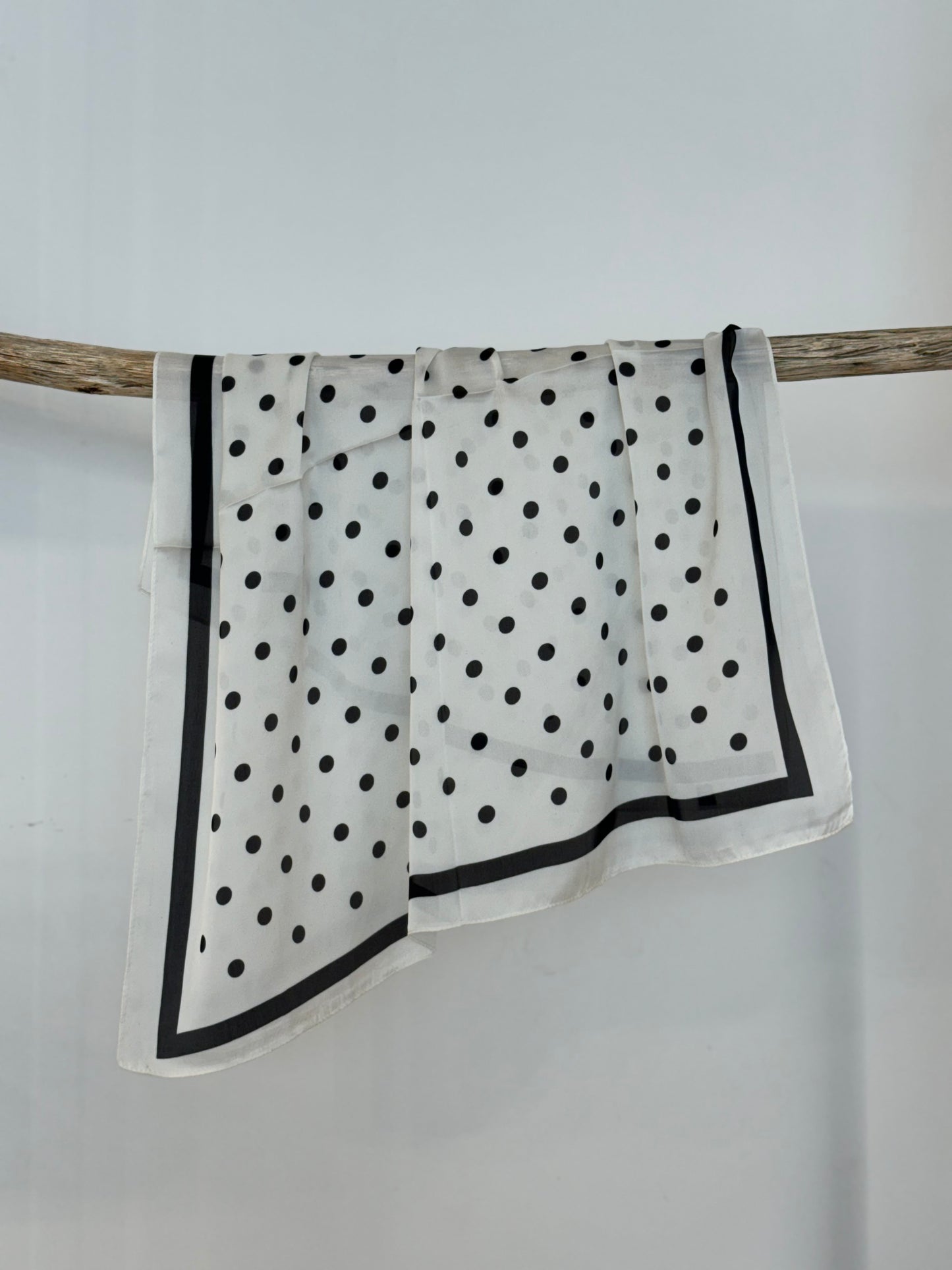 Silk scarf black